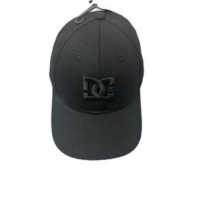 DC SHOES Men's Black Snapback Adjustable Hat Cap  One Size Surf Skate New‎